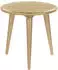 Beliani NARRA 2er-Set Beistelltische, Rund, Mangoholz, Gold