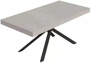 Itamoby Niket Ausziehtisch 180/284x90cm, Kaschmir, Anthrazit Beine