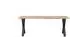 Woood Tablo Esstisch Eiche, Metall X-Gestell, 220x90x75cm