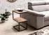 Finebuy Beistelltisch S-Form Akazie Massivholz mit Metall (SuVa10302_1)