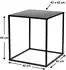 DanDiBo Couchtisch Metall Schwarz, 42cm (96252)