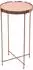 INOSIGN Beistelltisch Glas/Metall roségold, H60cm, ø32,5cm