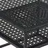 Wohnling Couchtisch Glas/Metall quadratisch 60x60x45cm Schwarz (WL7.325)