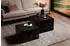 SalesFever Almeria Couchtisch 2er-Set, quadratisch, MDF Marmoroptik, Schwarz (398586)