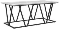 vidaXL Couchtisch Grau 100 x 50 x 40 cm Sperrholz und Metall