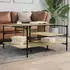 vidaXL Couchtisch Schwarz 100x100x48,5cm Holzwerkstoff (842311)