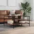 vidaXL Couchtisch Schwarz 100x100x48,5cm Holzwerkstoff (842311)