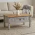 Caro Möbel Ramon Couchtisch Kiefer massiv, 1 Schublade, Mexiko-Stil (93091)