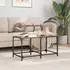 vidaXL Couchtisch mit schwarzer Glasplatte, Stahl, 78,5x40x40cm (845975)