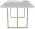 OEM Astor Esstisch Marmoroptik Weiß, Metallgestell, 160x90cm (DA5014002CL)