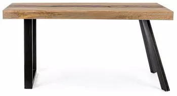 Natur24 Manchester Esstisch Mangoholz & Stahl, 160x90x77cm