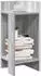 vidaXL Beistelltische 2 Stk. mit Ablage Grau Sonoma 25,5x27x60cm