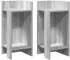 vidaXL Beistelltische 2 Stk. mit Ablage Grau Sonoma 25,5x27x60cm