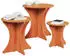 vidaXL Couchtisch 3-tlg. Massivholz Kiefer Wachsbraun (873570)