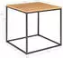House Nordic Vita Beistelltisch Melamin Eichenholz-Optik, Metall, 45x45x45cm (VITA)