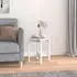 vidaXL Couchtisch Weiß Ø42,5x45cm Massivholz Kiefer (822313)