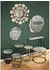 Mirrors and More PADMA Beistelltisch Metall rund, silber/schwarz, 60x46cm
