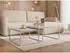 Mirjan24 Dual Cashmere 2er-Set Couchtisch, Stahl, quadratisch (76x39x76cm)