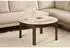 ebuy24 Southampton Couchtisch Keramik, Eiche furniert, rund, 90x90x45cm