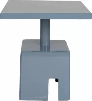 Zuiver Chubby Beistelltisch Eisen quadratisch Blau, 40x40x45cm