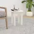 vidaXL Couchtisch Weiß Ø35x35cm Massivholz Kiefer (822338)