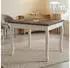 CLP Lindon Esstisch 80x80cm Ulmenholz Shabby Chic weiß/braun (327312)