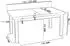 WFL GROUP Davidof Esstisch ausziehbar 160–200cm, Beton-Grau, schwarze Holzbeine
