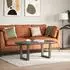 vidaXL Couchtischbeine V-Form 2 Stück Naturstahl 60x(42-43,3)cm (4012635)