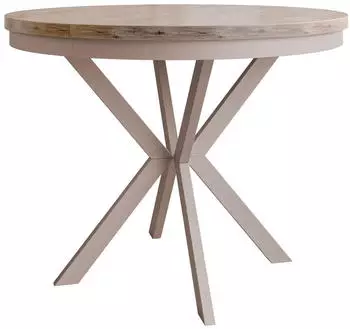 Mirjan24 Edder Cashmere 100 Ausziehbarer Esstisch, Stahl, 100-176x100x76cm (Edder Cashmere 100)