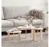 vidaXL Couchtisch 3-teilig Natur Massivkiefer (873562)
