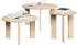 vidaXL Couchtisch 3-teilig Natur Massivkiefer (873562)
