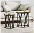 vidaXL Couchtisch 2er-Set Räuchereiche Holzwerkstoff & Stahl (868263)