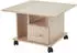 Stolkom Activio Couchtisch Sonoma Eiche, rollbar, mit Schubkasten, 70x45x70cm (Couchtisch Activo 1)