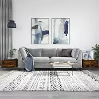 vidaXL Couchtische 2 Stk. R&auml;uchereiche 50x46x35 cm Holzwerkstoff