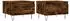vidaXL Couchtische 2er-Set Räuchereiche 50x46x35cm Holzwerkstoff (830871)