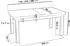 WFL GROUP Gemini Esstisch ausziehbar Sonoma Eiche schwarze Holzbeine 170–250cm