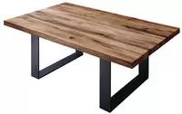 Couchtisch Wild-/zerreiche 90x90x45 Tabacco Brown Ge&ouml;lt Montreux 317