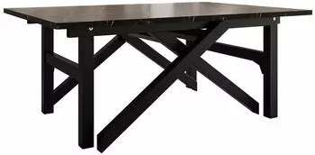 Mirjan24 Xena Bis 2-in-1 Couchtisch & Esstisch ausziehbar, Metall, rechteckig (Xena Bis)