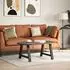 vidaXL Couchtischbeine A-Form Schwarz Stahl 70x(42-43)cm, 2 Stk. (4012840)