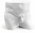 Seletti Piece of Me Him Beistelltisch Corian Weiß, 49,5x38,5x45cm