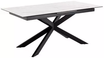 ebuy24 Irwine Esstisch ausziehbar 90x168/210cm, Wei&szlig; (11-H000023565)