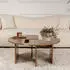 Hanah Home Moira Couchtisch rund Walnuss Ø90cm, H41cm (241NRD1329)