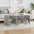 vidaXL Couchtisch mit Glastüren Braun Eichen-Optik 102x50x42cm (836419)