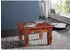 Massivmoebel24 Oxford Couchtisch Akazie Massivholz 60x60x40cm nougat lackiert (09-200-620-6021)