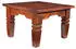 Massivmoebel24 Oxford Couchtisch Akazie Massivholz 60x60x40cm nougat lackiert (09-200-620-6021)