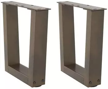 vidaXL Couchtischbeine V-Form 2 St&uuml;ck Naturstahl 40x(30-31,3)cm (4012607)