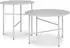 bomoe Finn Beistelltisch 2er Set, Rund, Hellgrau, Metall, In- & Outdoor (65185025)