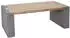 MCW Couchtisch MCW-A15, Tanne massiv Beton-Optik 46x122x60cm (MCW-A15)