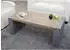 MCW Couchtisch MCW-A15, Tanne massiv Beton-Optik 46x122x60cm (MCW-A15)