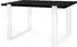 WFL GROUP Lilo Esstisch ausziehbar Loft-Stil weiße Metallbeine 120–220cm (Lilo)